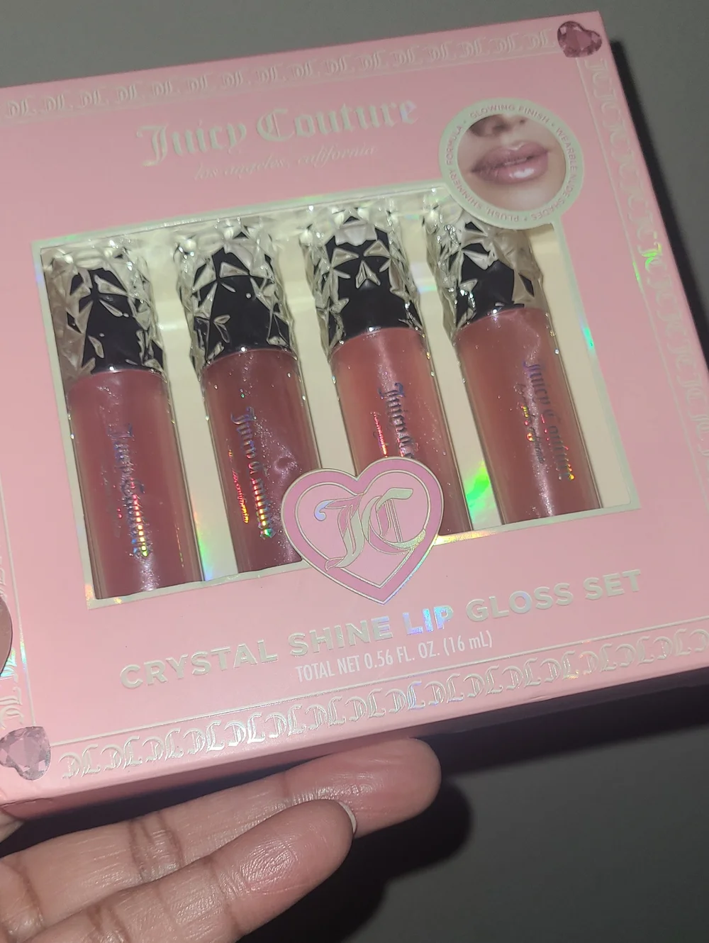 Juicy Couture Crystal Shine Lip Gloss Quartet - Pink Set